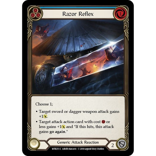 Image for Razor Reflex (Blue) (WTR211) (WTR) - Flesh and Blood TCG