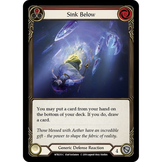 Image for Sink Below (Red) (WTR215) (WTR) - Flesh and Blood TCG