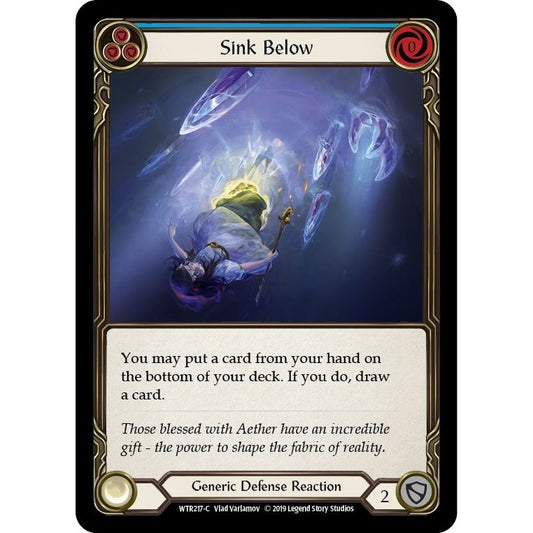 Image for Sink Below (Blue) (WTR217) (WTR) - Flesh and Blood TCG