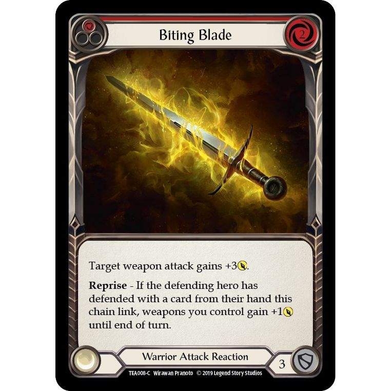 Image for Biting Blade (Red) (TEA008) (TEA) - Flesh and Blood TCG