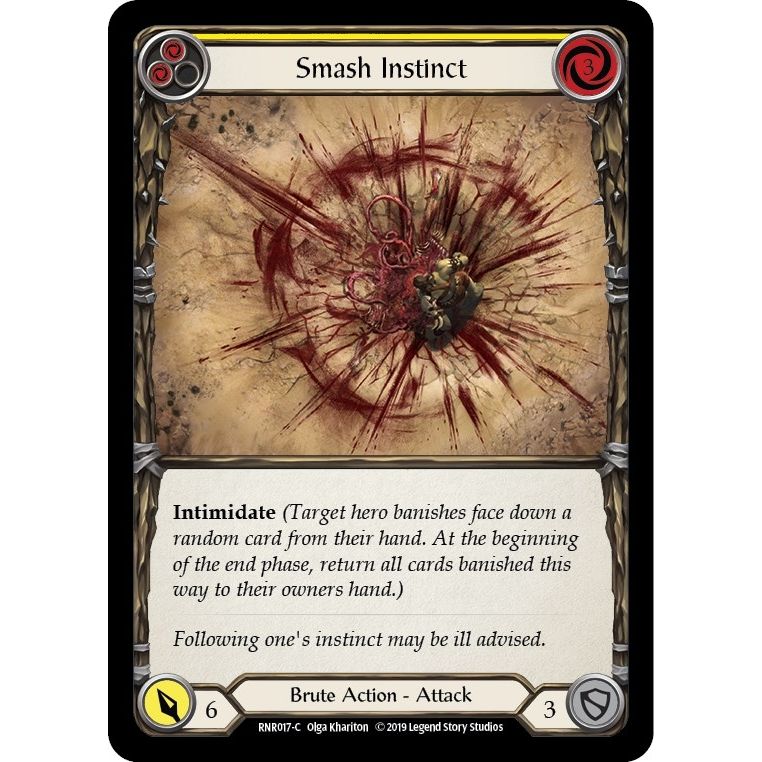 Image for Smash Instinct (Yellow) (RNR017) (RNR) - Flesh and Blood TCG