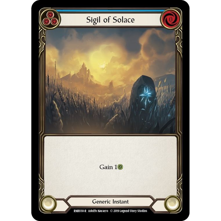 Image for Sigil of Solace (Blue) (RNR030) (RNR) - Flesh and Blood TCG