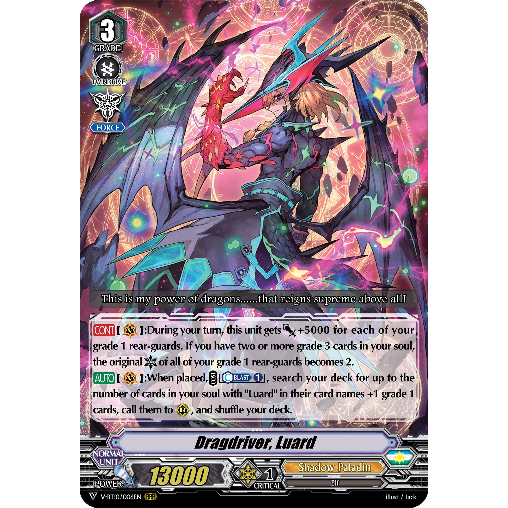 Image for Dragdriver, Luard (V-BT10/006EN) (V-BT10) - Cardfight Vanguard