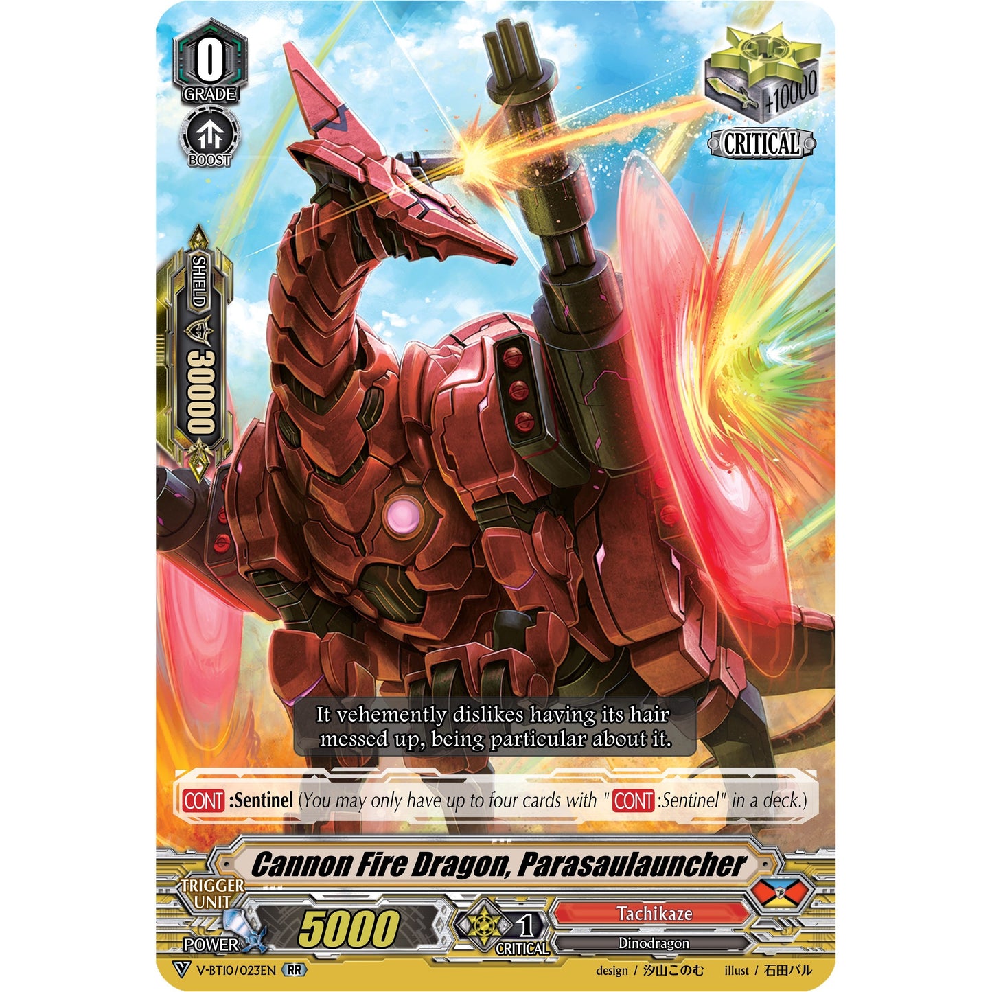Image for Cannon Fire Dragon, Parasaulauncher (V-BT10/023EN) (V-BT10) - Cardfight Vanguard