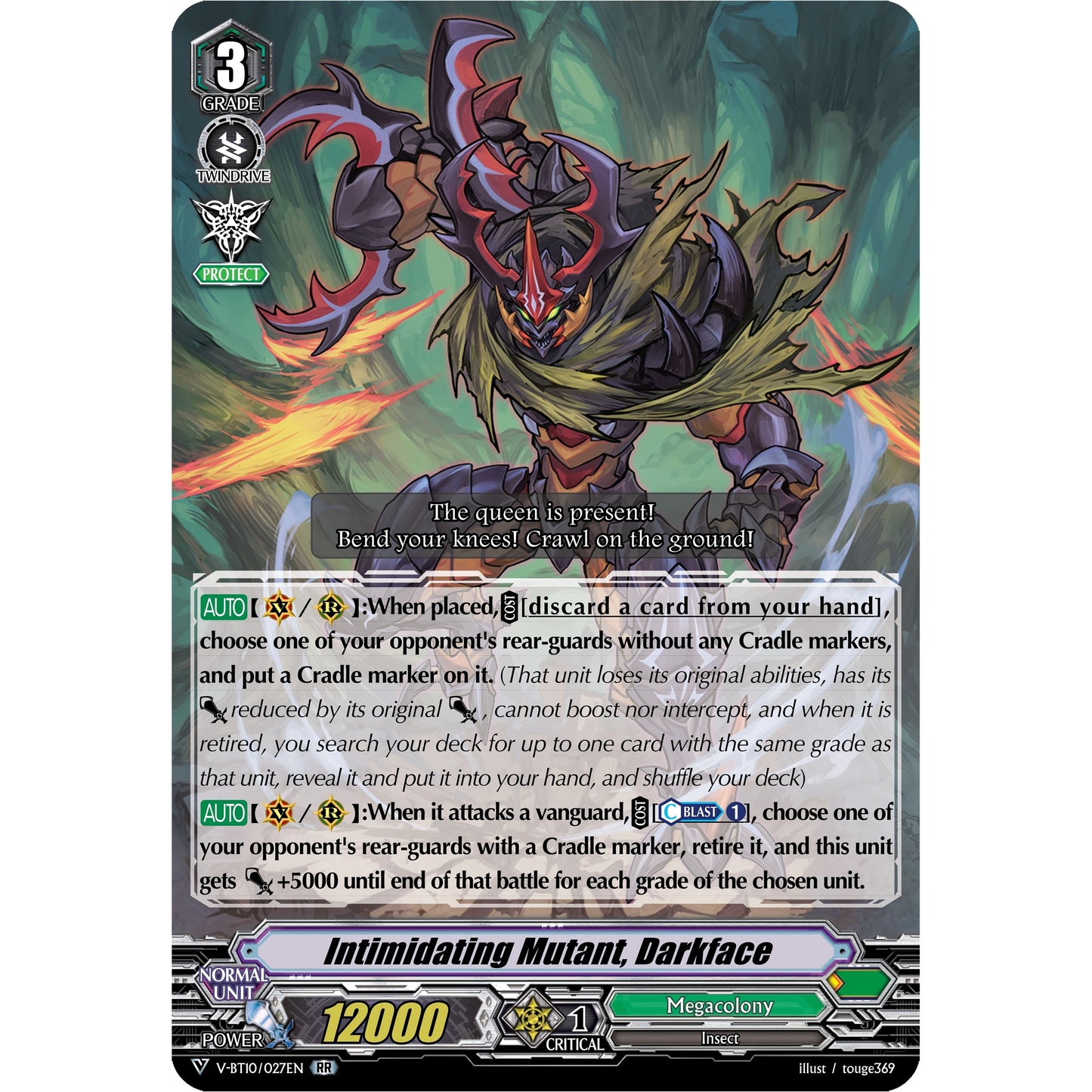 Image for Intimidating Mutant, Darkface (V-BT10/027EN) (V-BT10) - Cardfight Vanguard