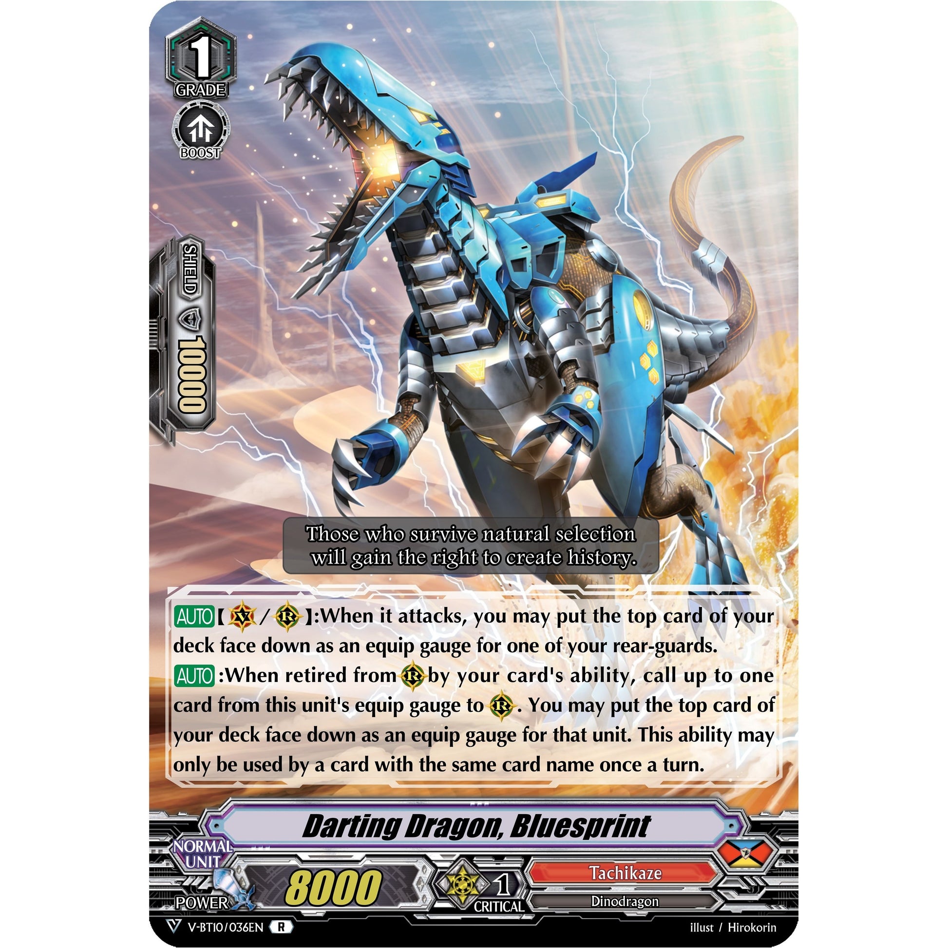 Image for Darting Dragon, Bluesprint (V-BT10/036EN) (V-BT10) - Cardfight Vanguard