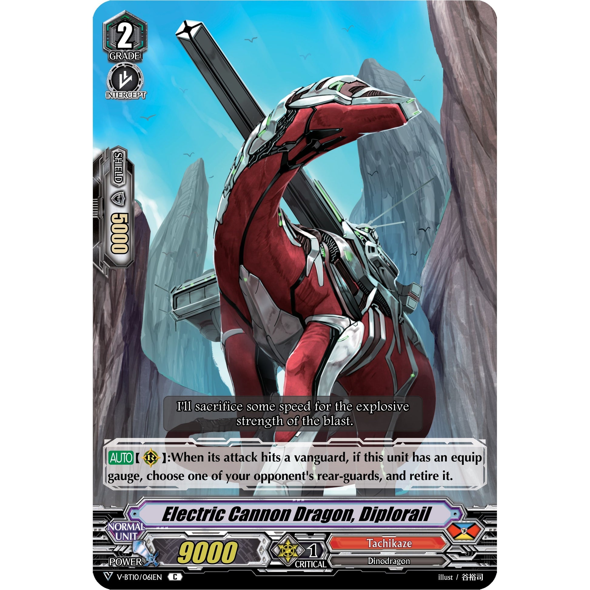 Image for Electric Cannon Dragon, Diplorail (V-BT10/061EN) (V-BT10) - Cardfight Vanguard