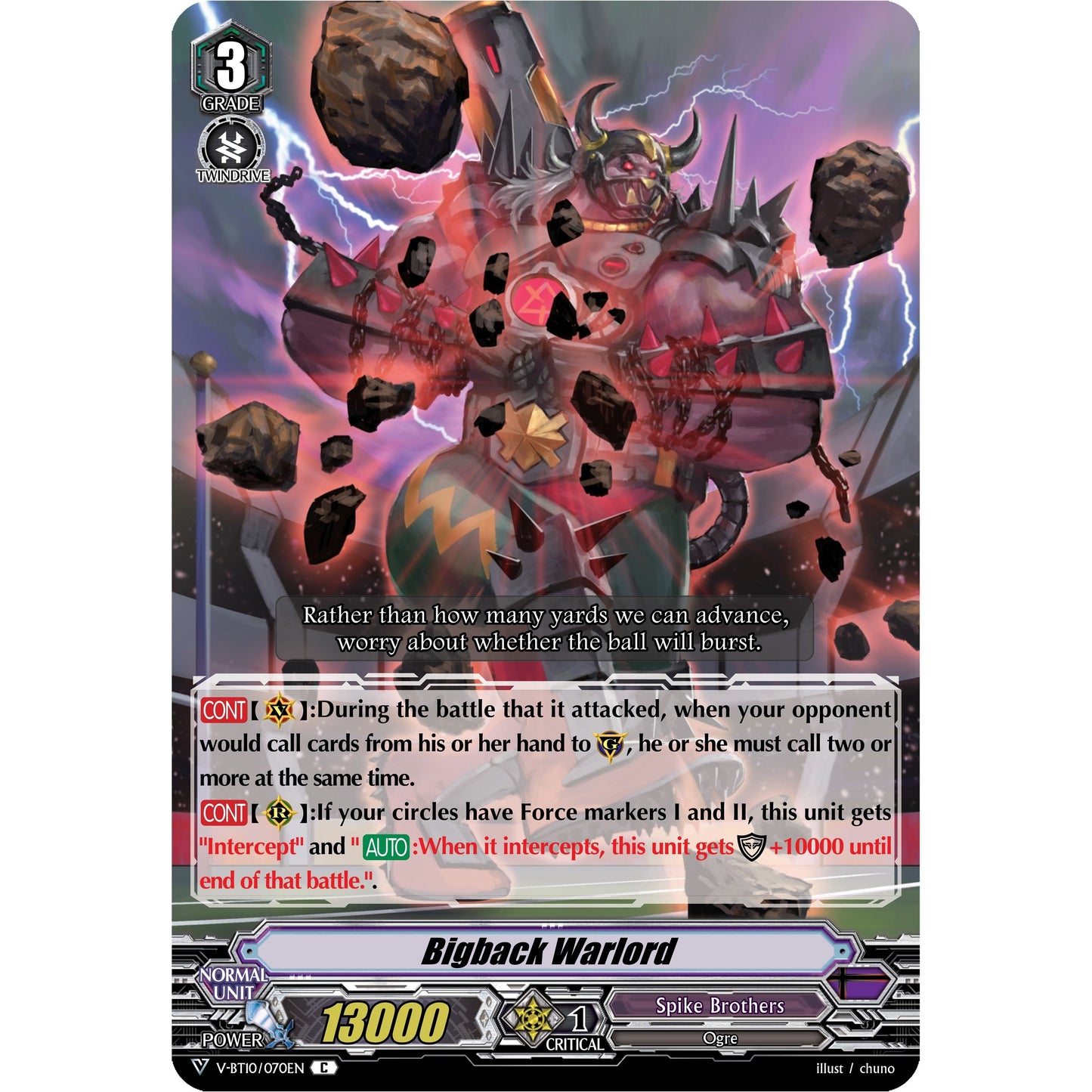 Image for Bigback Warlord (V-BT10/070EN) (V-BT10) - Cardfight Vanguard
