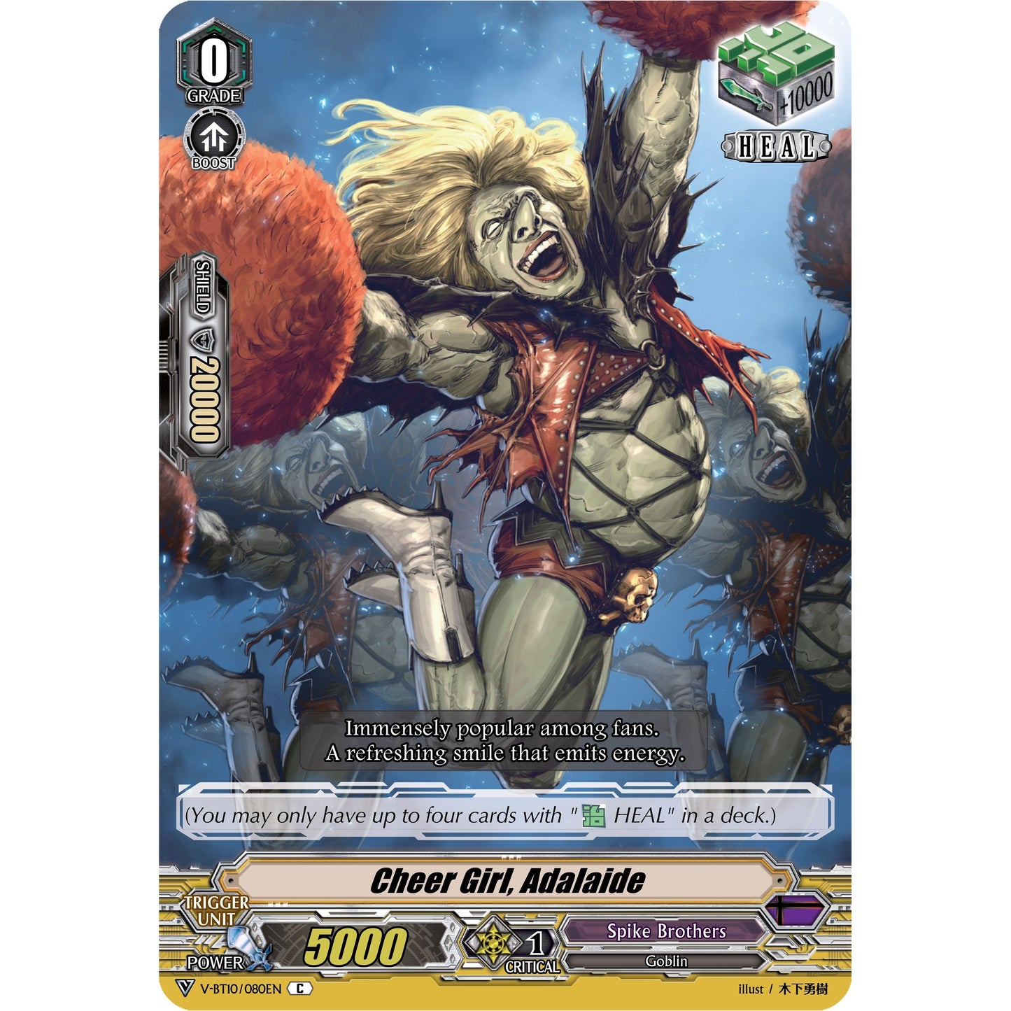 Image for Cheer Girl, Adalaide (V-BT10/080EN) (V-BT10) - Cardfight Vanguard