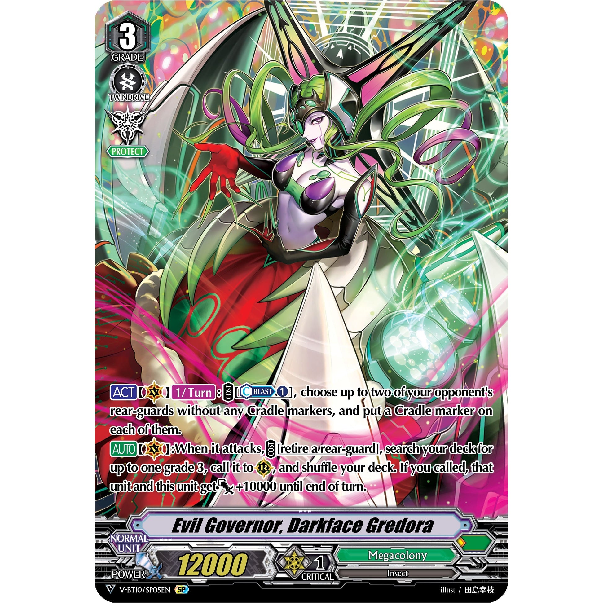 Image for Evil Governor, Darkface Gredora (SP) (V-BT10/SP05EN) (V-BT10) - Cardfight Vanguard