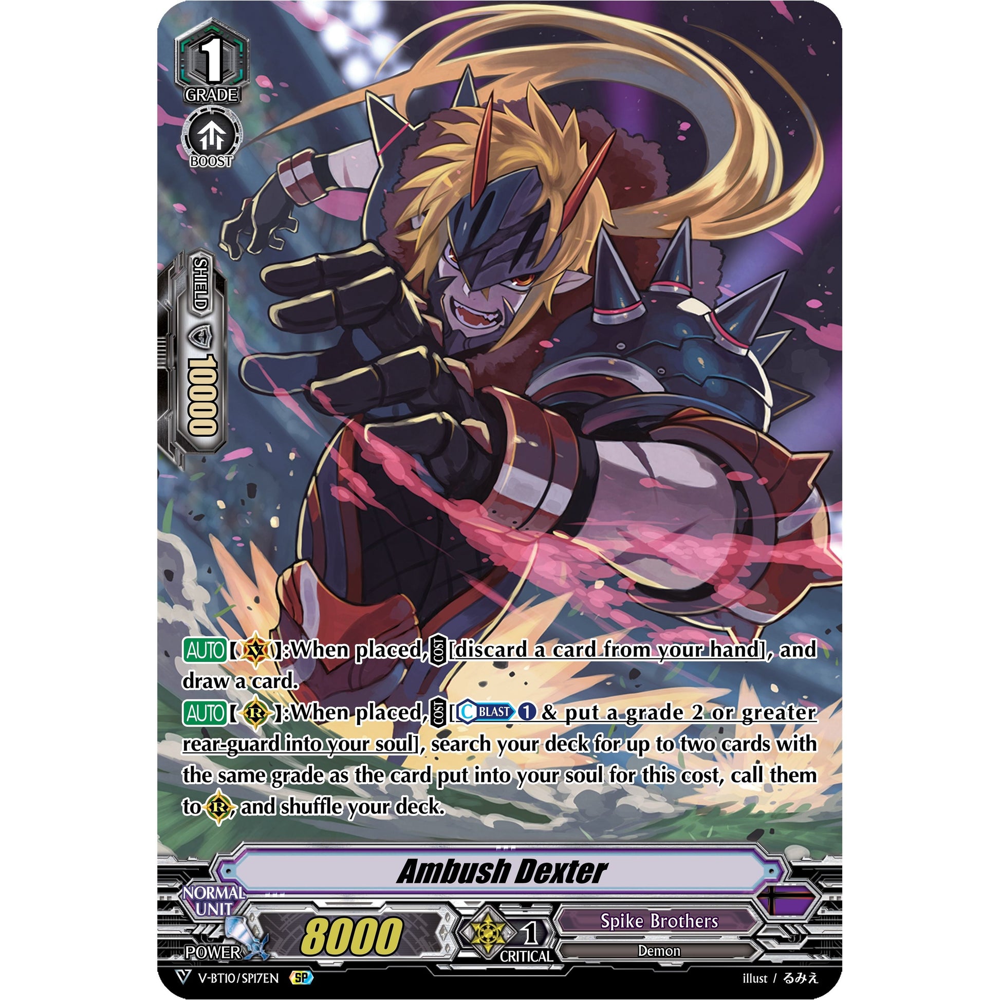 Image for Ambush Dexter (SP) (V-BT10/SP17EN) (V-BT10) - Cardfight Vanguard