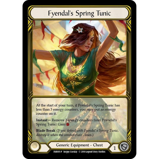 Image for Fyendal's Spring Tunic (Golden) - FAB001 (FAB001) (PR) - Flesh and Blood TCG