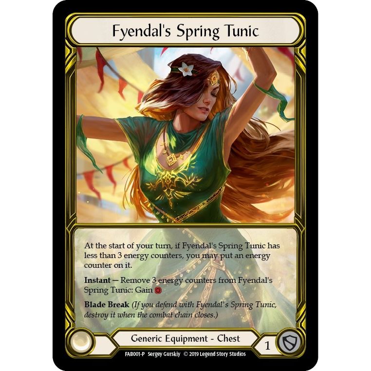 Image for Fyendal's Spring Tunic (Golden) - FAB001 (FAB001) (PR) - Flesh and Blood TCG