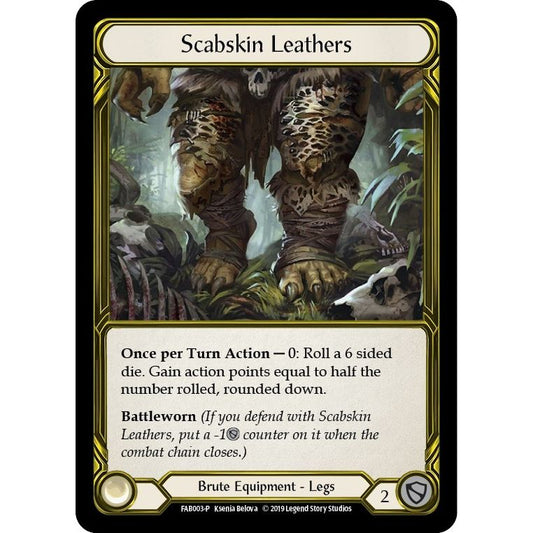 Image for Scabskin Leathers (Golden) - FAB003 (FAB003) (PR) - Flesh and Blood TCG