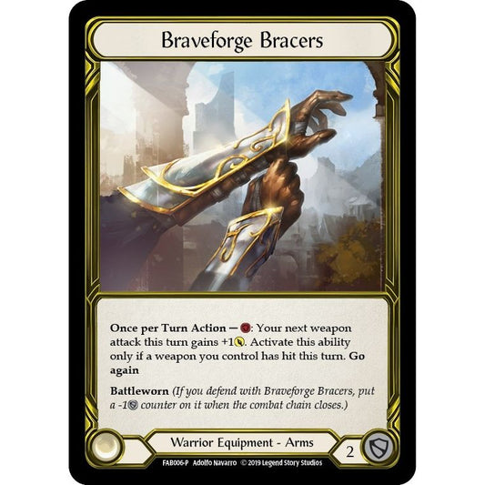 Image for Braveforge Bracers (Golden) - FAB006 (FAB006) (PR) - Flesh and Blood TCG