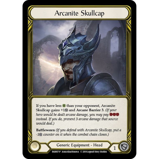 Image for Arcanite Skullcap (Golden) - FAB007 (FAB007) (PR) - Flesh and Blood TCG