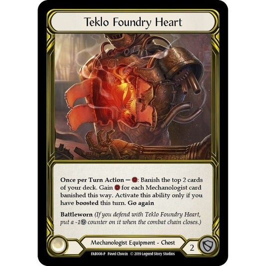 Image for Teklo Foundry Heart (Golden) - FAB008 (FAB008) (PR) - Flesh and Blood TCG
