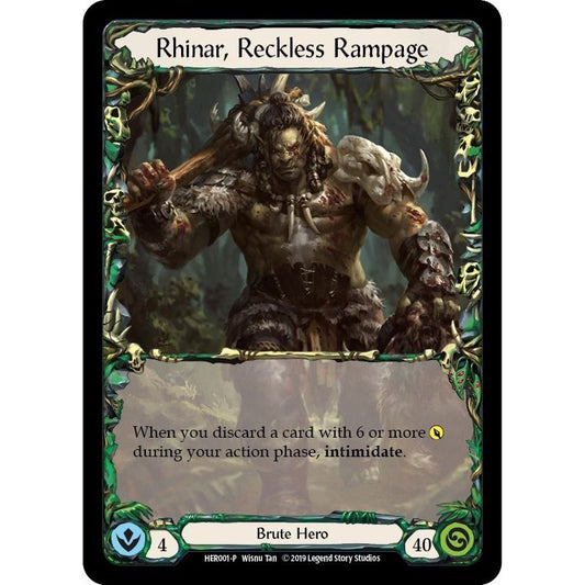 Image for Rhinar, Reckless Rampage - HER001 (HER001) (PR) - Flesh and Blood TCG