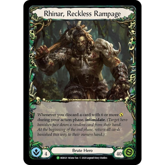 Image for Rhinar, Reckless Rampage (Rainbow) - HER021 (HER021) (PR) - Flesh and Blood TCG