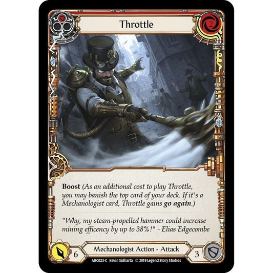 Image for Throttle (Red) (ARC023) (ARC) - Flesh and Blood TCG
