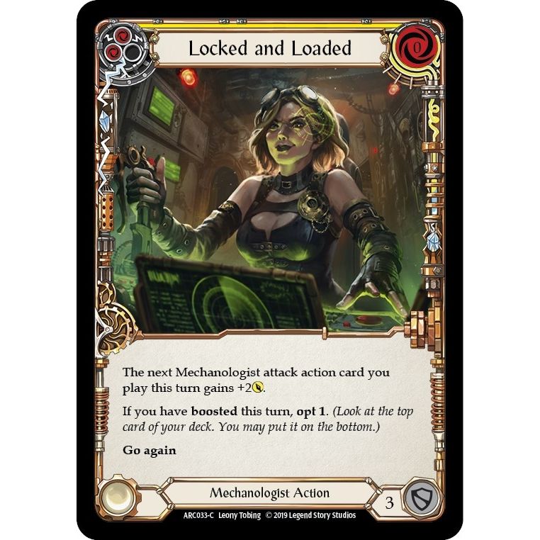 Image for Locked and Loaded (Yellow) (ARC033) (ARC) - Flesh and Blood TCG