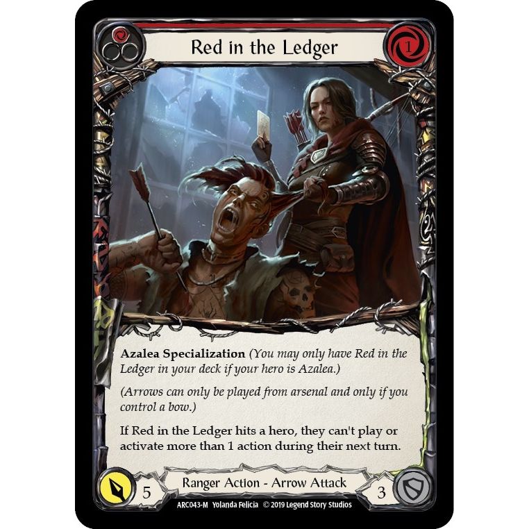 Image for Red in the Ledger (ARC043) (ARC) - Flesh and Blood TCG