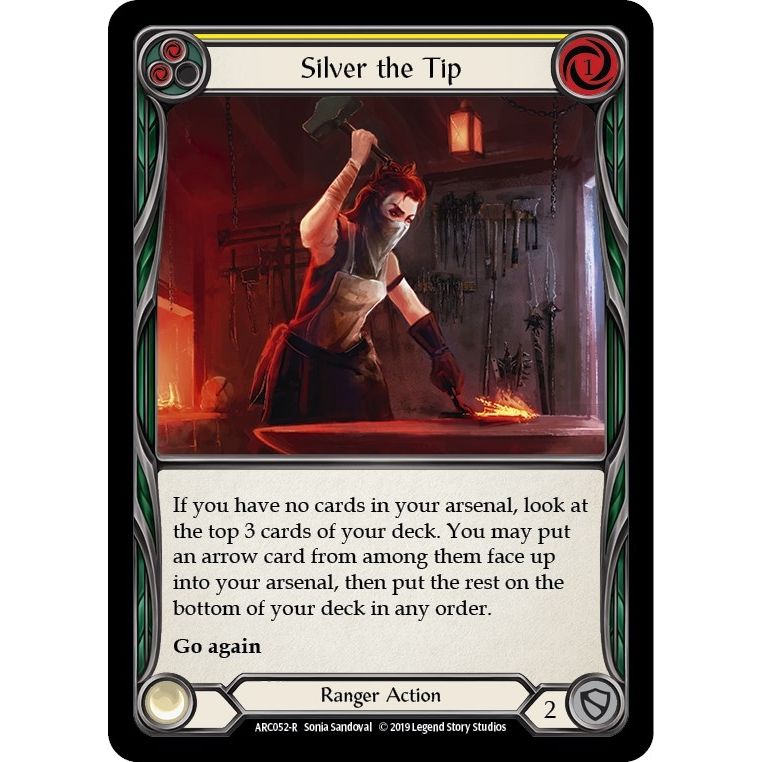 Image for Silver the Tip (Yellow) (ARC052) (ARC) - Flesh and Blood TCG
