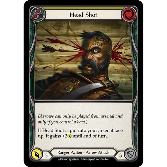 Image for Head Shot (Yellow) (ARC058) (ARC) - Flesh and Blood TCG