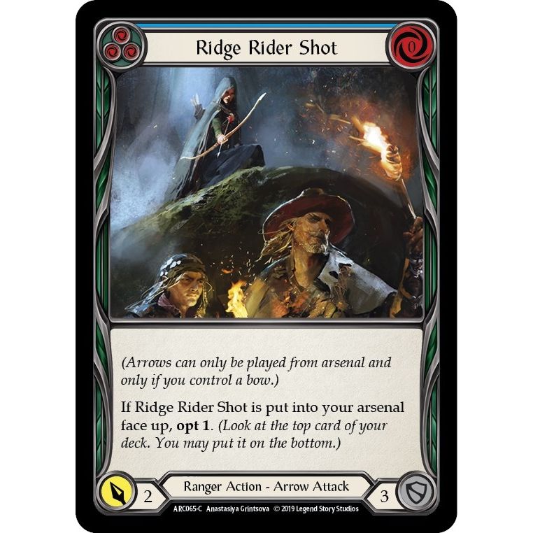 Image for Ridge Rider Shot (Blue) (ARC065) (ARC) - Flesh and Blood TCG