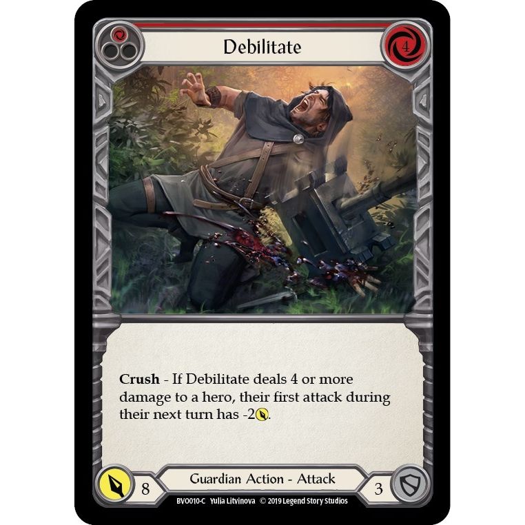 Image for Debilitate (Red) (BVO010) (BVO) - Flesh and Blood TCG