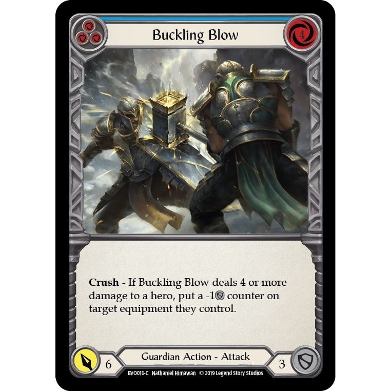 Image for Buckling Blow (Blue) (BVO016) (BVO) - Flesh and Blood TCG