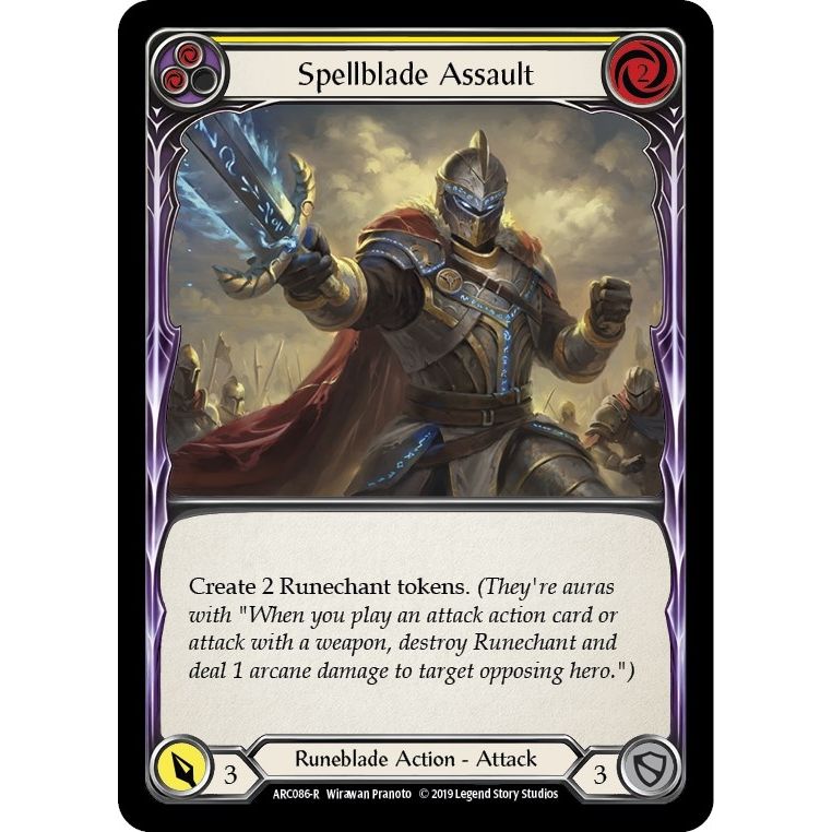 Image for Spellblade Assault (Yellow) (ARC086) (ARC) - Flesh and Blood TCG