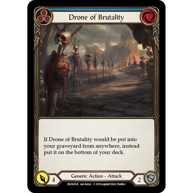 Image for Drone of Brutality (Blue) (BVO025) (BVO) - Flesh and Blood TCG