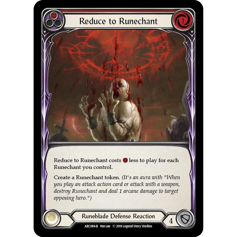 Image for Reduce to Runechant (Red) (ARC088) (ARC) - Flesh and Blood TCG
