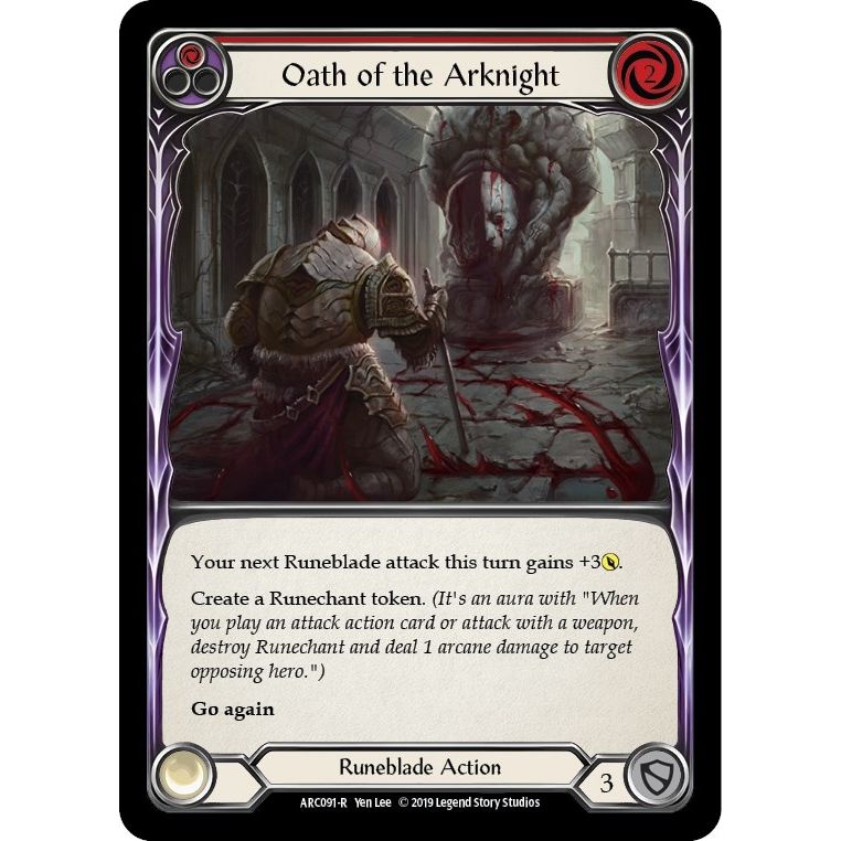 Image for Oath of the Arknight (Red) (ARC091) (ARC) - Flesh and Blood TCG
