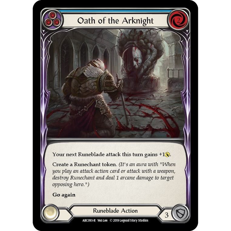 Image for Oath of the Arknight (Blue) (ARC093) (ARC) - Flesh and Blood TCG