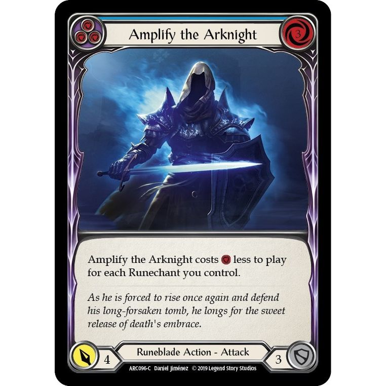 Image for Amplify the Arknight (Blue) (ARC096) (ARC) - Flesh and Blood TCG