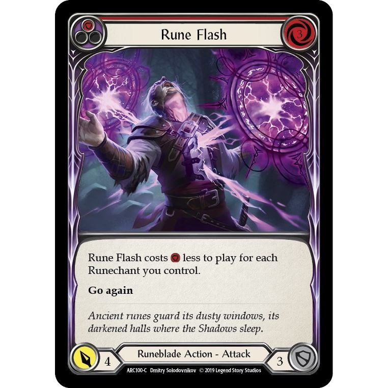 Image for Rune Flash (Red) (ARC100) (ARC) - Flesh and Blood TCG