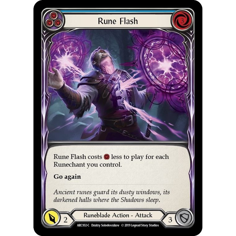 Image for Rune Flash (Blue) (ARC102) (ARC) - Flesh and Blood TCG
