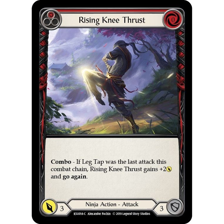 Image for Rising Knee Thrust (Red) (KSU014) (KSU) - Flesh and Blood TCG
