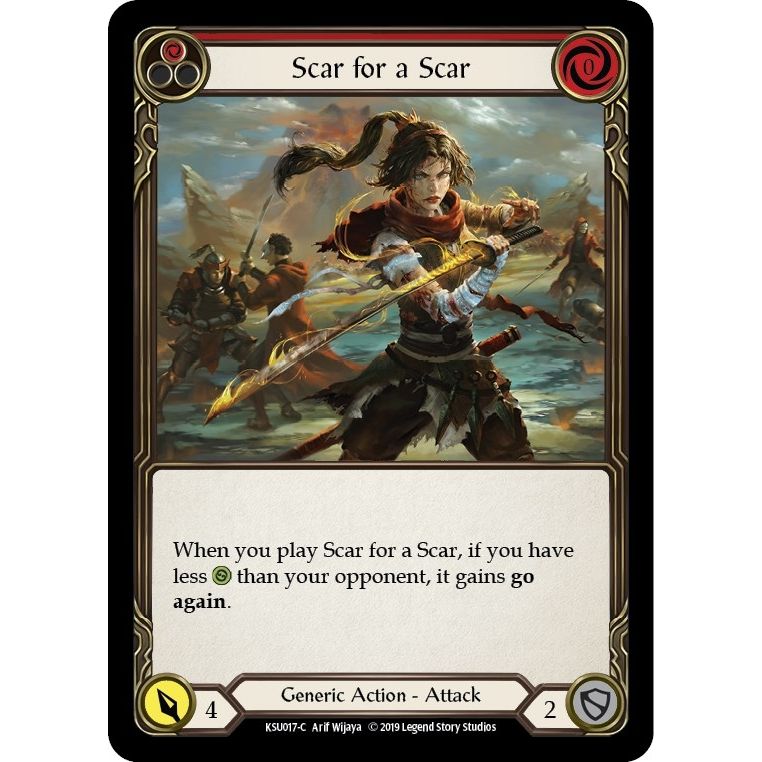 Image for Scar for a Scar (Red) (KSU017) (KSU) - Flesh and Blood TCG