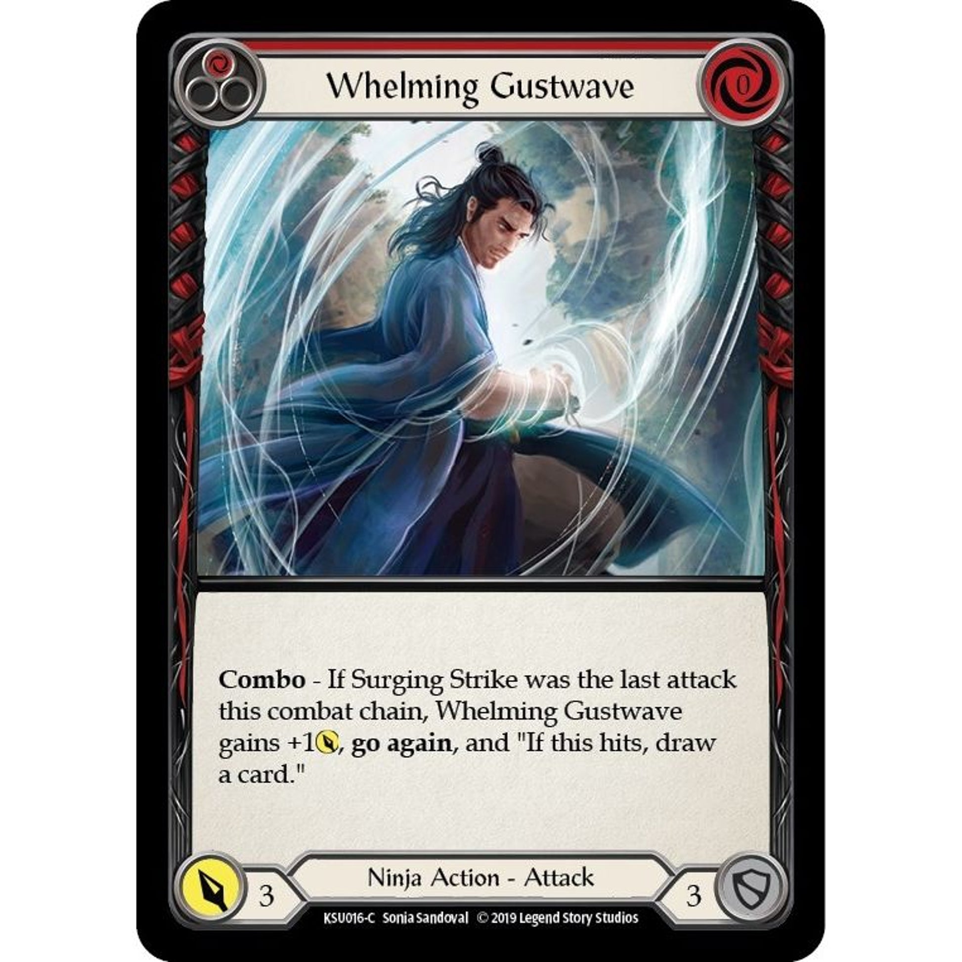 Image for Whelming Gustwave (Red) (KSU016) (KSU) - Flesh and Blood TCG