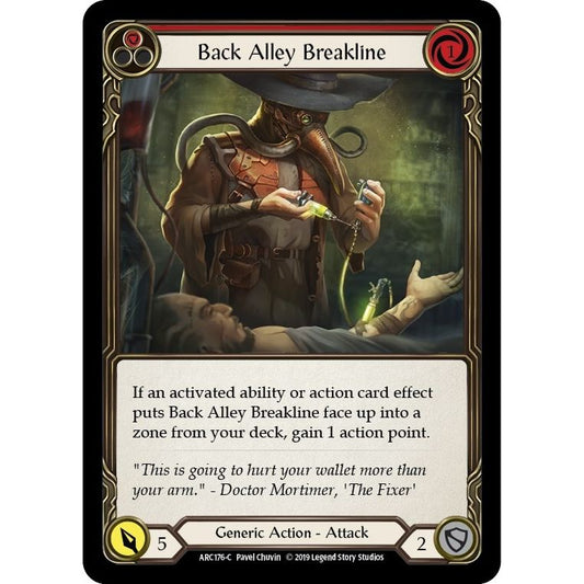 Image for Back Alley Breakline (Red) (ARC176) (ARC) - Flesh and Blood TCG