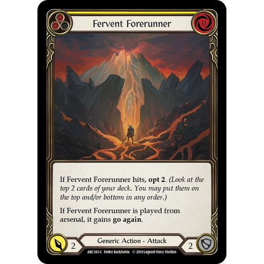 Image for Fervent Forerunner (Yellow) (ARC183) (ARC) - Flesh and Blood TCG