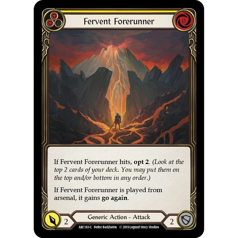 Image for Fervent Forerunner (Yellow) (ARC183) (ARC) - Flesh and Blood TCG