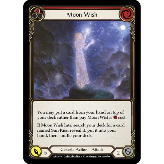 Image for Moon Wish (Red) (ARC185) (ARC) - Flesh and Blood TCG
