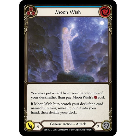Image for Moon Wish (Blue) (ARC187) (ARC) - Flesh and Blood TCG