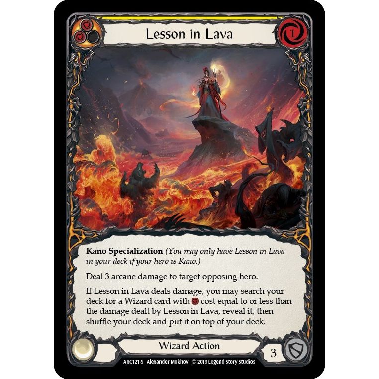 Image for Lesson in Lava (ARC121) (ARC) - Flesh and Blood TCG