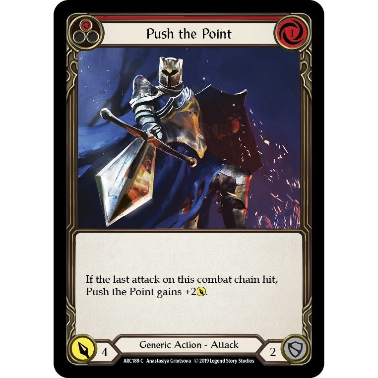 Image for Push the Point (Red) (ARC188) (ARC) - Flesh and Blood TCG
