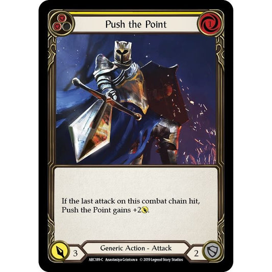 Image for Push the Point (Yellow) (ARC189) (ARC) - Flesh and Blood TCG
